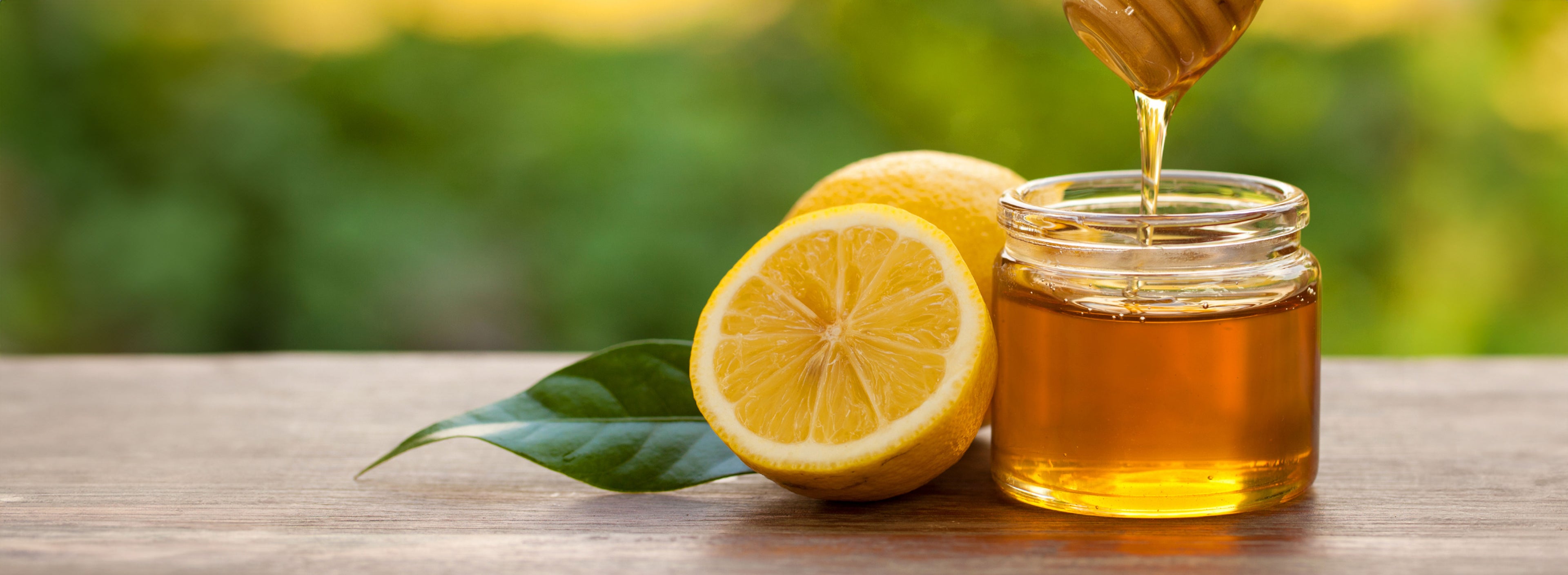 Honey in a glass jar